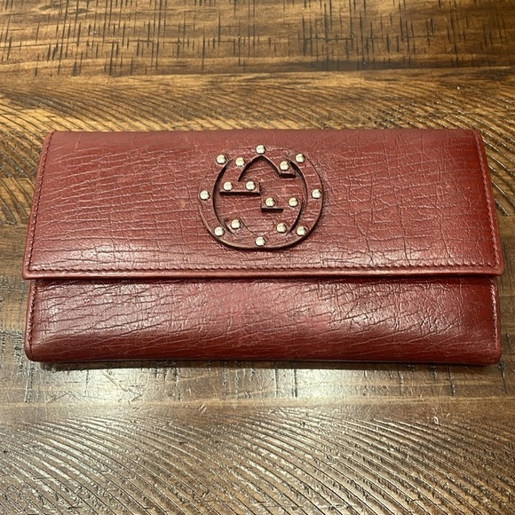 GUCCI CalfskinSoho Studded Wallet - Picture 5 of 15